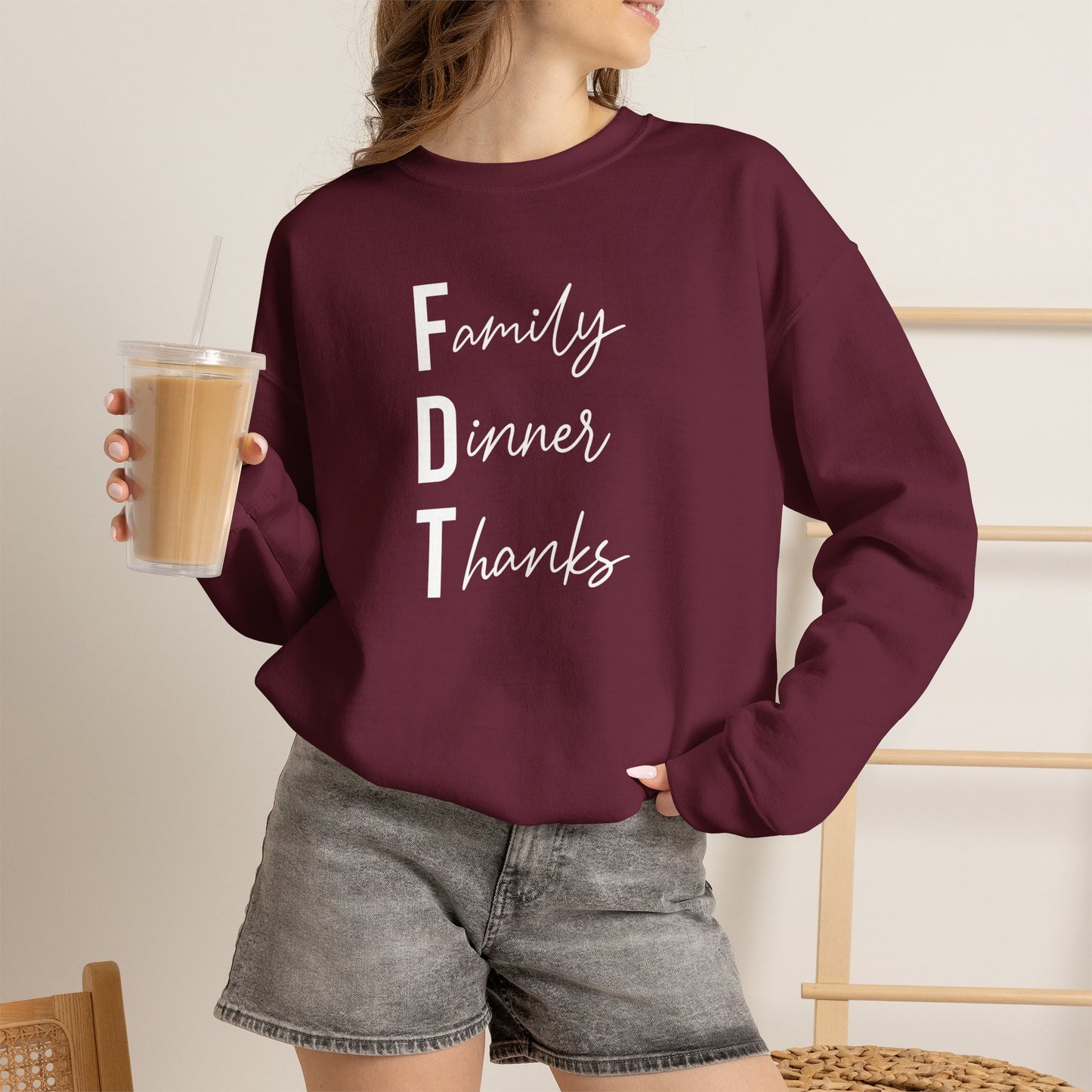 Family Dinner Thanks Sweatshirt thanksgiving fdt