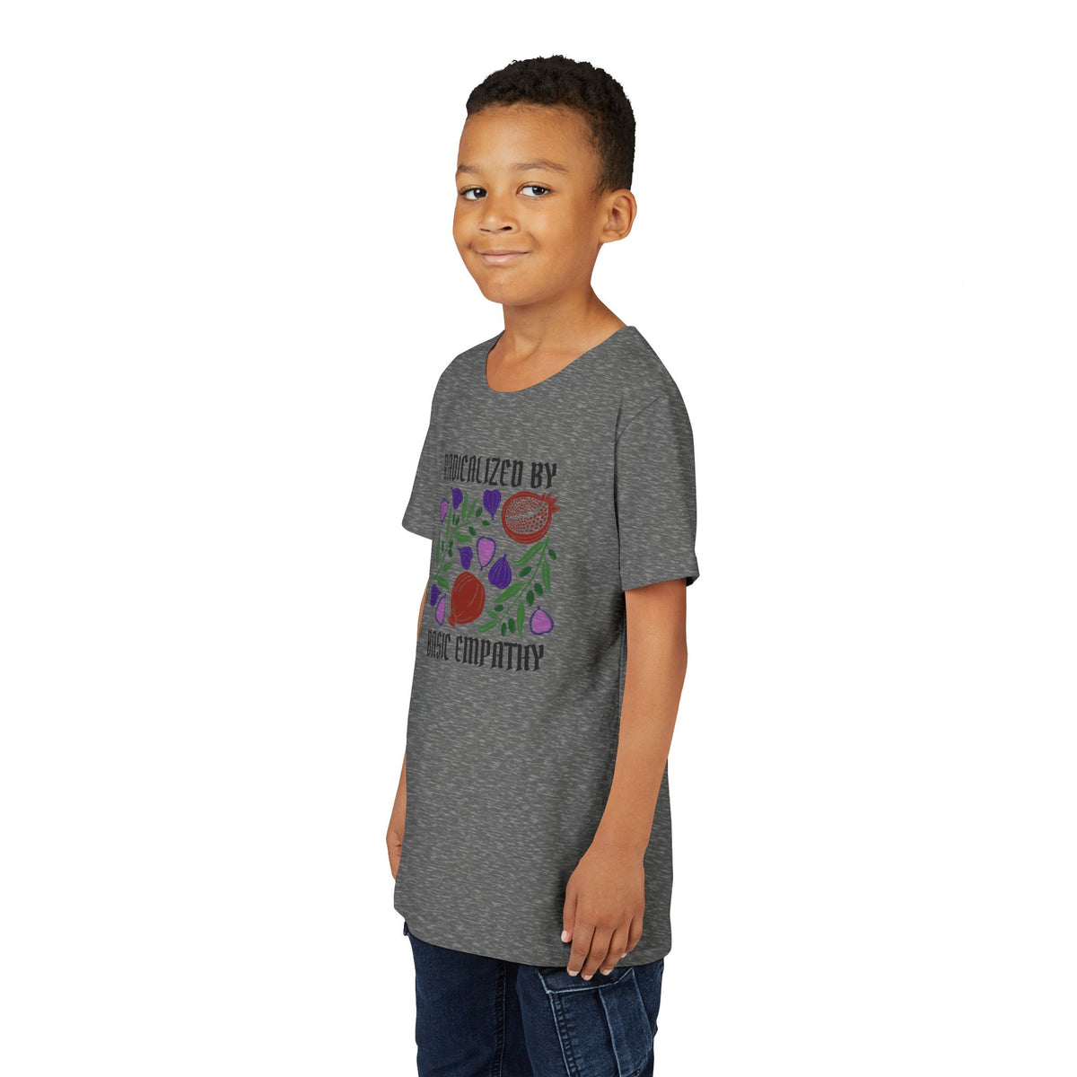 Youth Radicalized by Basic Empathy Floral Graphic T-Shirt