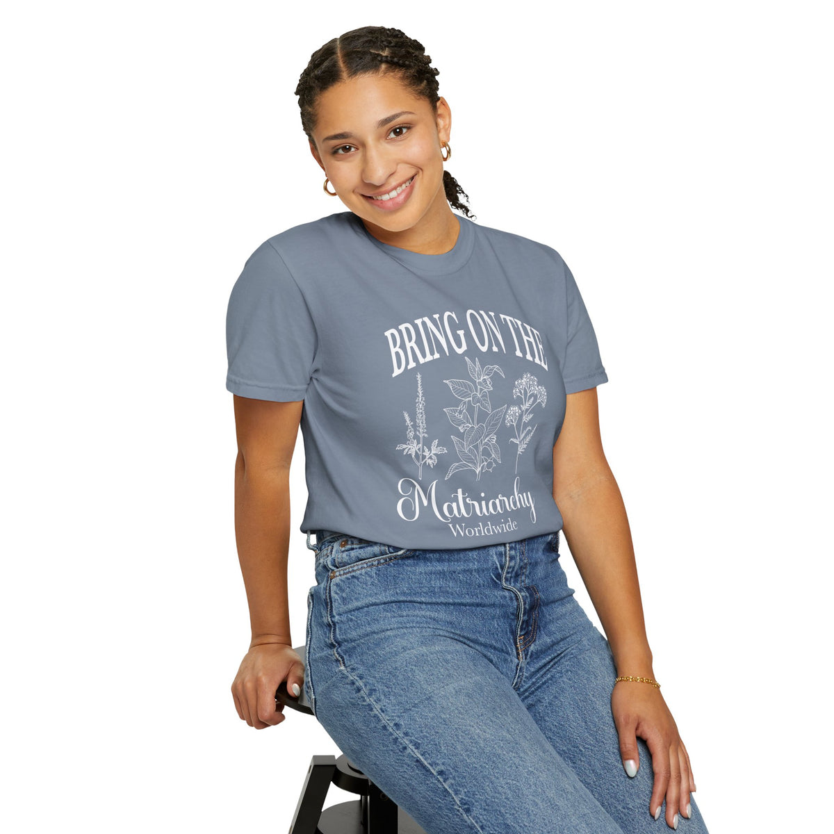 Bring On The Matriarchy T-shirt Feminist Floral Graphic Tee