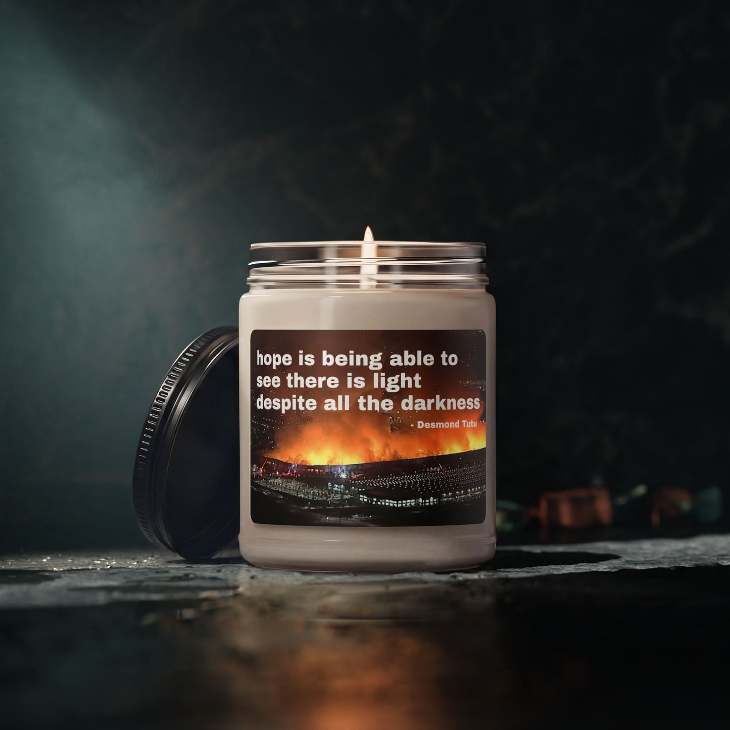 Warehouse Fire Candle for Hope | Scented Soy Candle 9oz