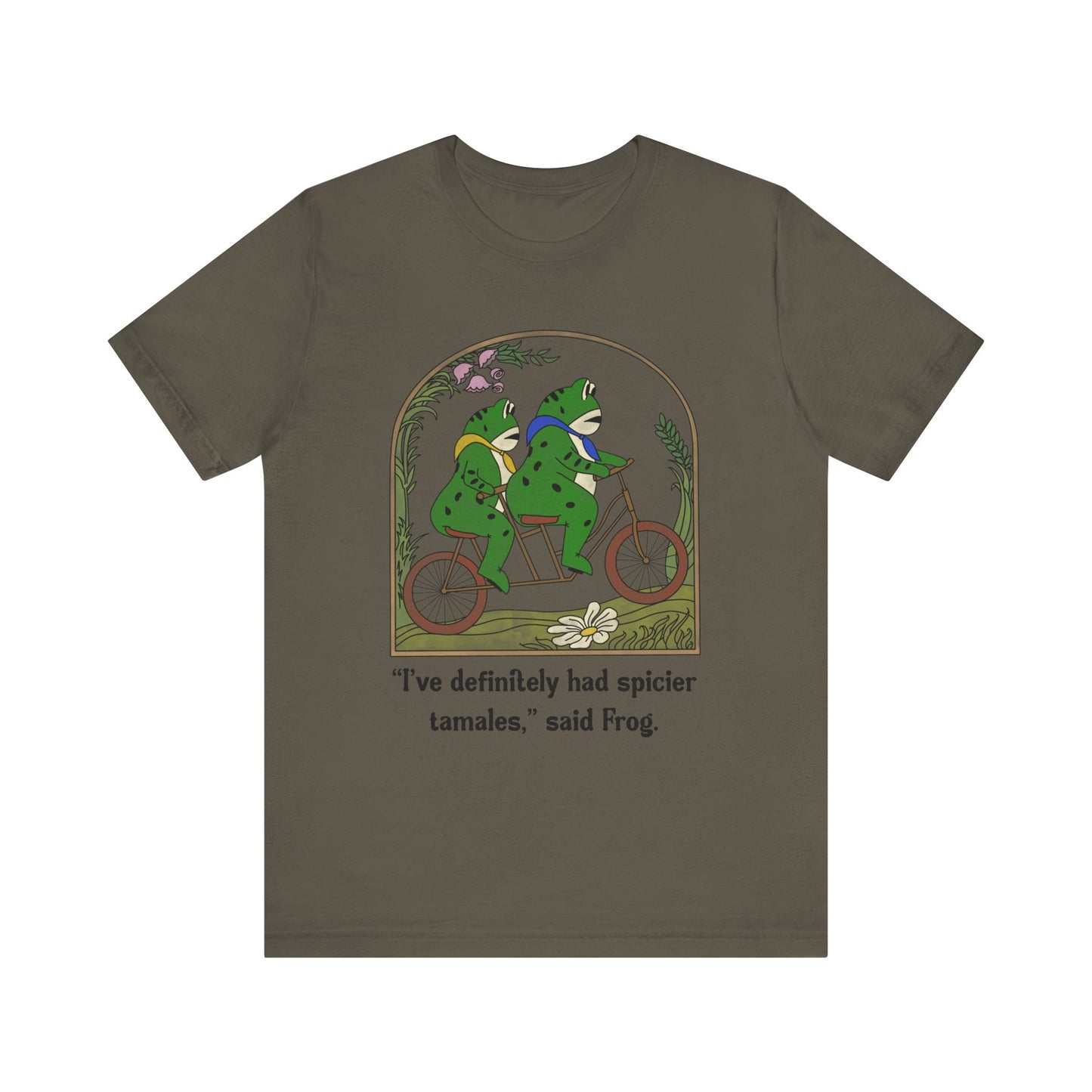 Frog and Frog Tee, Portland Frog Whimsical Unisex Jersey Shirt Fun Gift for Frog Lovers, Cute Quote Tee, Perfect Gift for Nature Enthusiasts