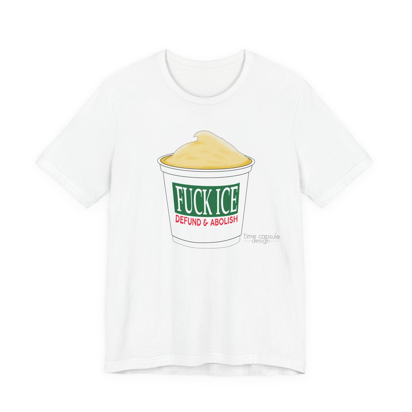 Defund & Abolish Ice Unisex Short Sleeve Shirt for Activists, Italian Ice Casual Fashion, Gift for Leftists