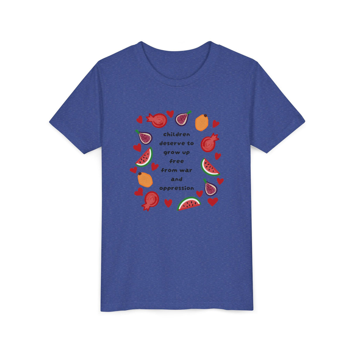 Children Deserve to Grow Up Free From War and Oppression Youth T-Shirt