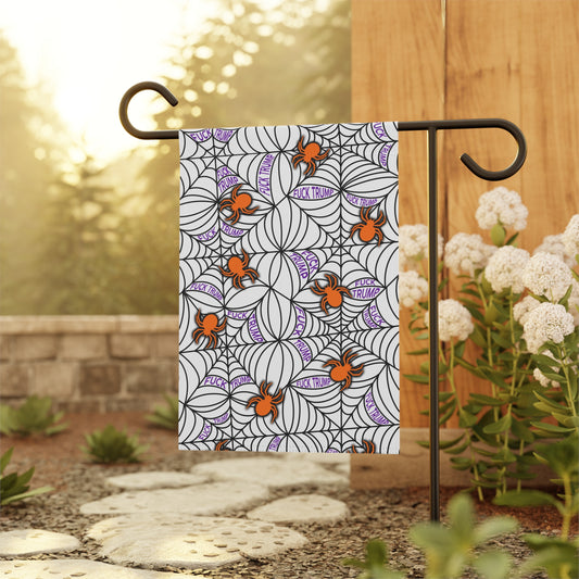 Slightly Subtle Spider Web Halloween Garden Banner, Seasonal Spooky Outdoor Decoration, Fall Yard Ornament, Home & Garden Halloween Decor