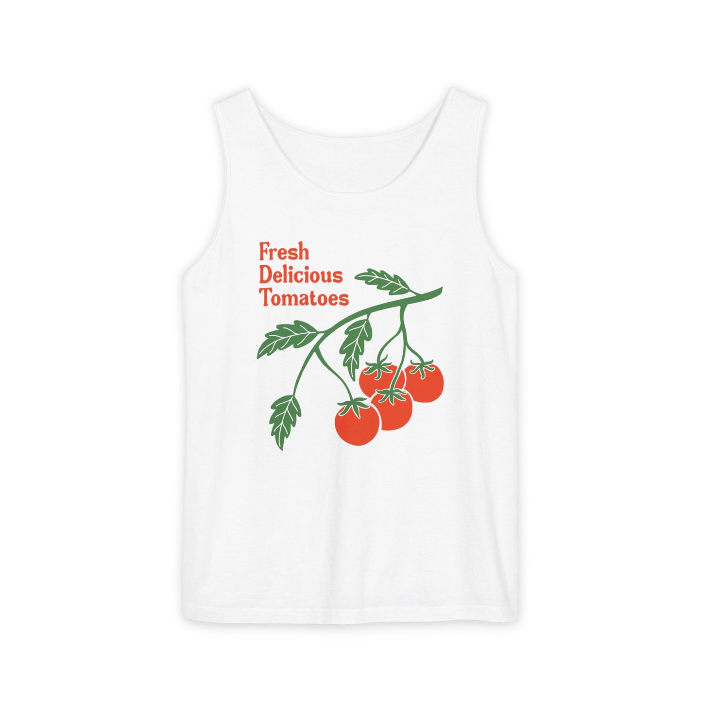 Fresh Delicious Tomatoes Tank Top | Cherry Tomato Illustration, Garden Produce Tee