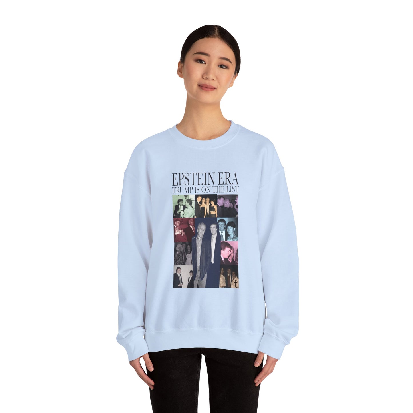 Epstein Era Trump Crewneck Sweatshirt, Perfect for Statement Fashion, Casual Days, Gift for Friends, Trendy Outfit, Holiday Wear