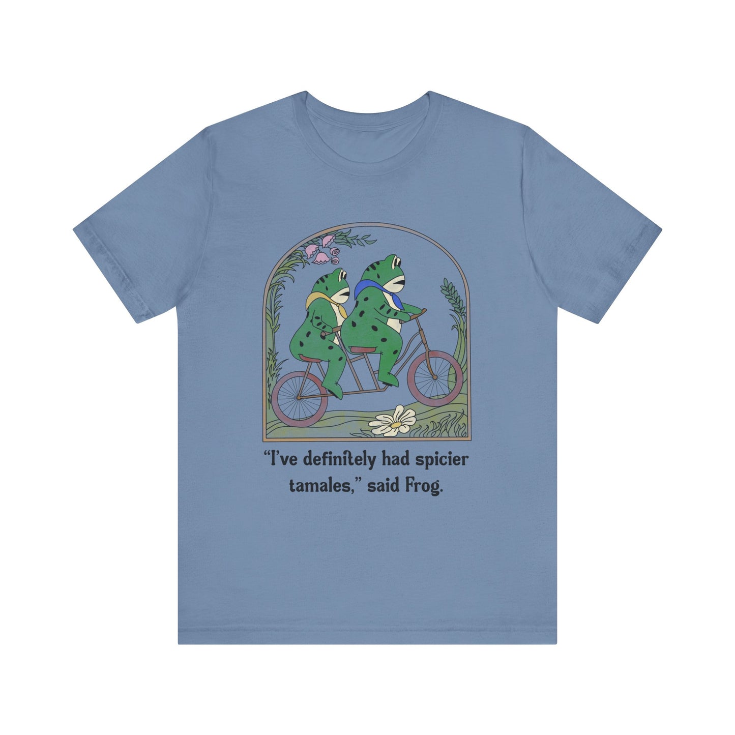 Frog and Frog Tee, Portland Frog Whimsical Unisex Jersey Shirt Fun Gift for Frog Lovers, Cute Quote Tee, Perfect Gift for Nature Enthusiasts