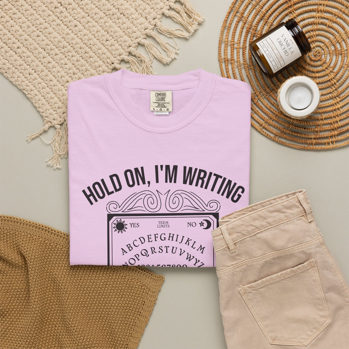 Hold On I'm Writing A Letter To My Senator T-Shirt Ouija Board Political Protest Tee