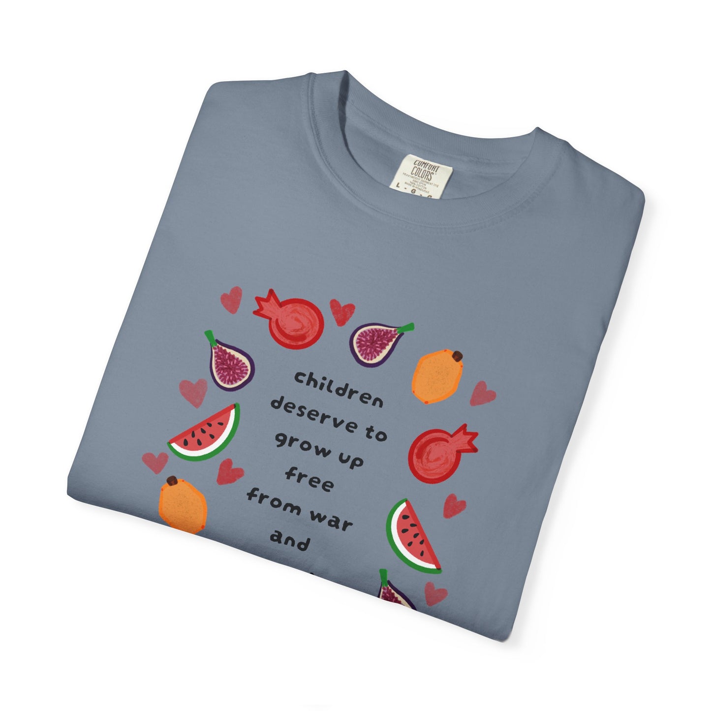 Children Deserve to Grow Up Tee Anti War Peace & Freedom Statement T-Shirt