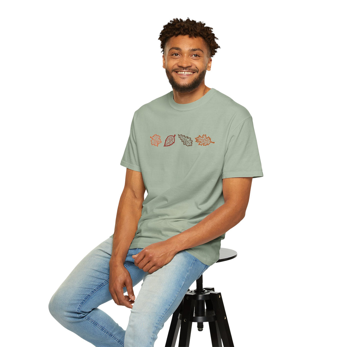 Autumn Leaves T-Shirt FDT Minimal Fall Foliage Graphic Tee