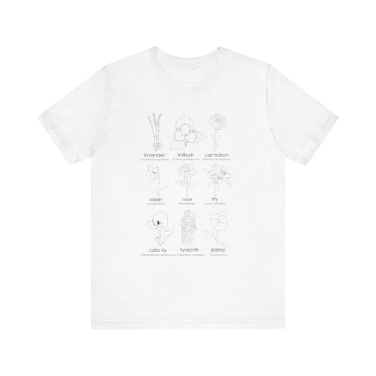 Historically Queer Flowers Unisex Jersey Short Sleeve Tee