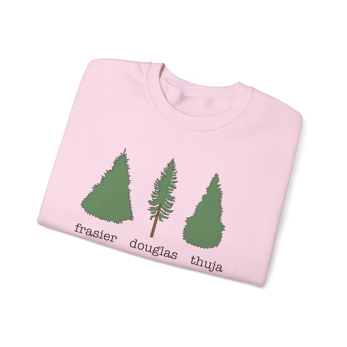 Frasier Douglas Thuja FDT Pine Tree Eco-Friendly Tree Sweatshirt, Unisex Crewneck, Nature Lover Gift, Casual Outfit, Gift for Him or Her