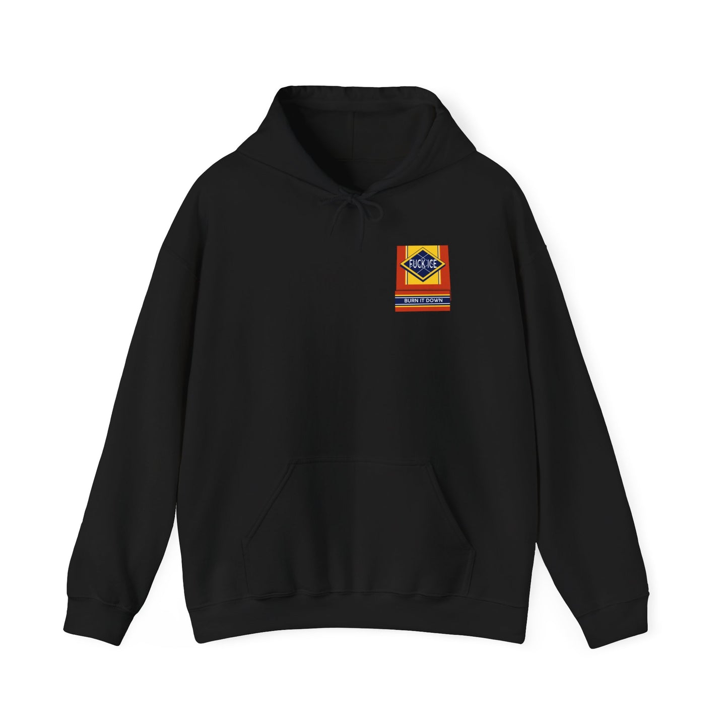 Matchbox Graphic Hoodie | Burn It Down Slogan