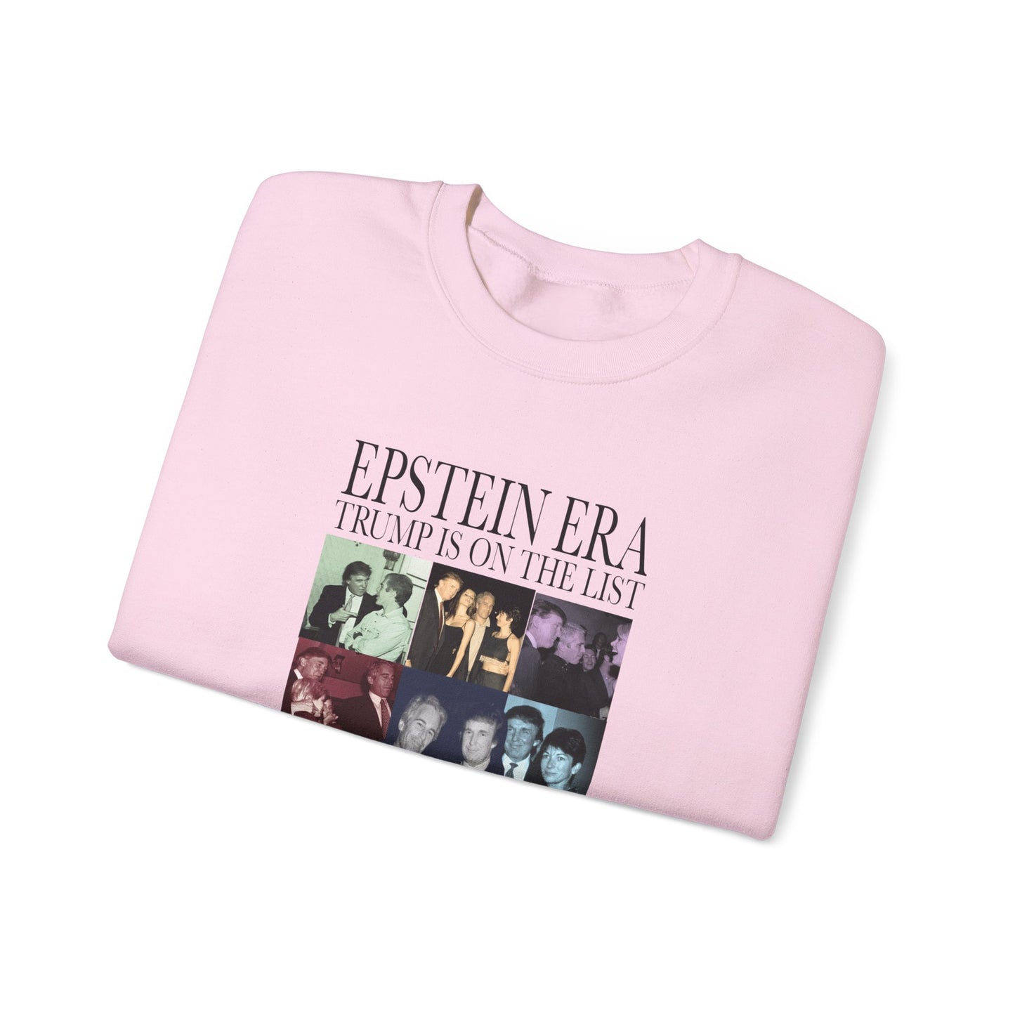 Epstein Era Trump Crewneck Sweatshirt, Perfect for Statement Fashion, Casual Days, Gift for Friends, Trendy Outfit, Holiday Wear