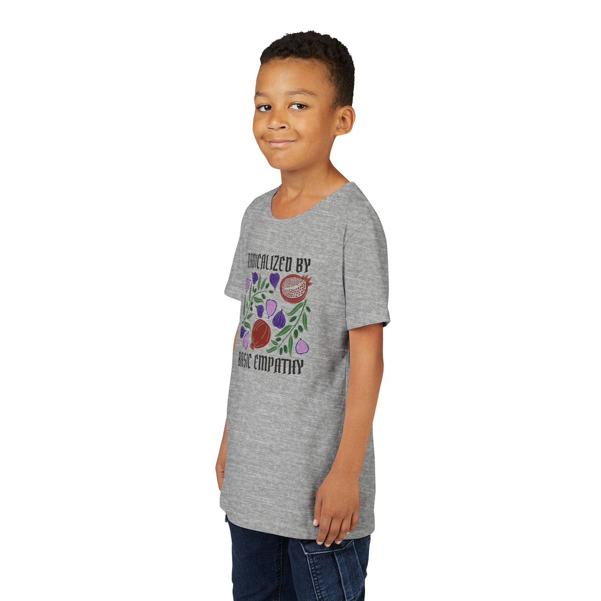 Youth Radicalized by Basic Empathy Floral Graphic T-Shirt