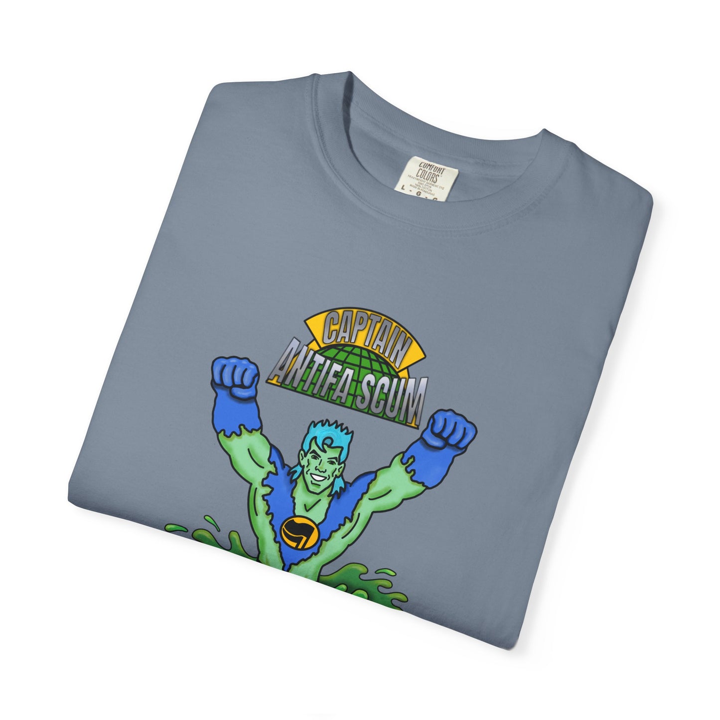 Captain Antifa Scum Reflecting Pool Algae Shirt