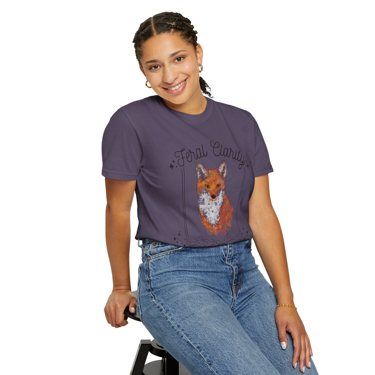 Feral Clarity Fox Graphic T-Shirt