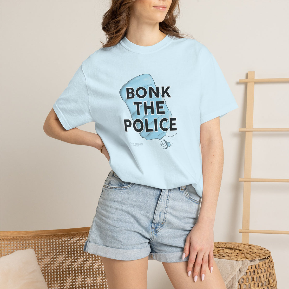 Graphic T-Shirt "Bonk the Police" Funny Meme Tee