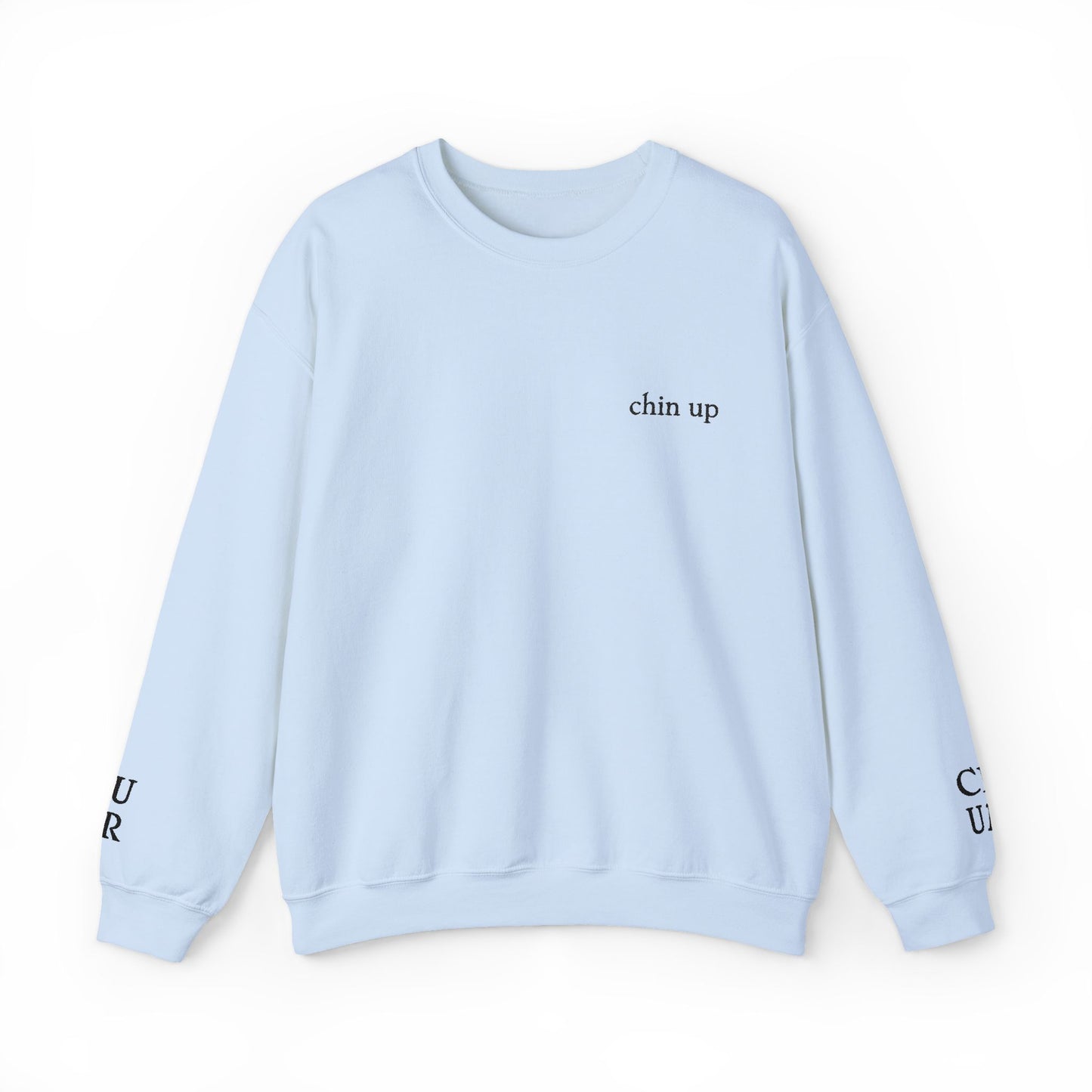 Slightly Sublte Chin Up Wrist Message Unisex Heavy Blend™ Crewneck Sweatshirt FDT