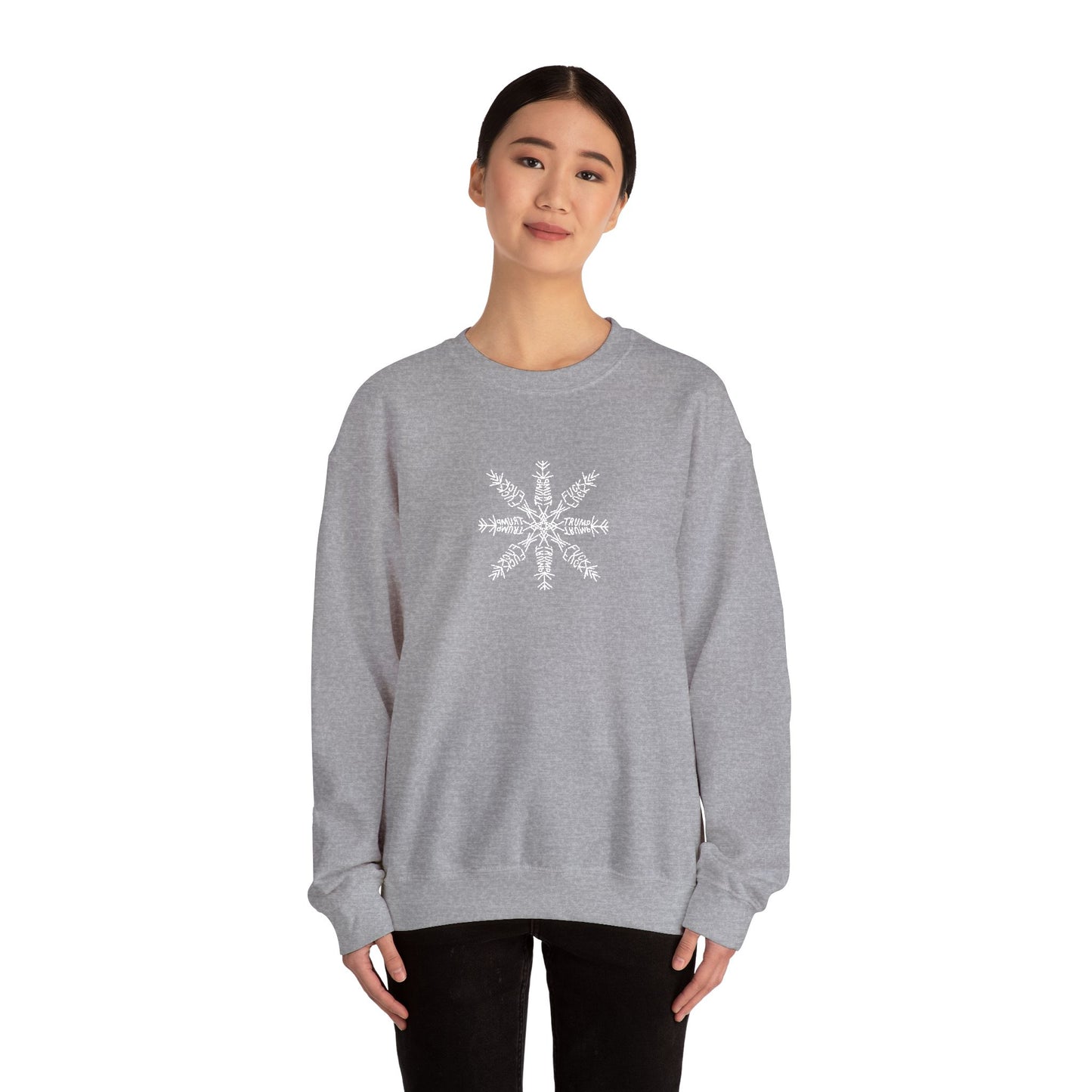 Slightly Subtle Snowflake Unisex Heavy Blend™ Crewneck Sweatshirt