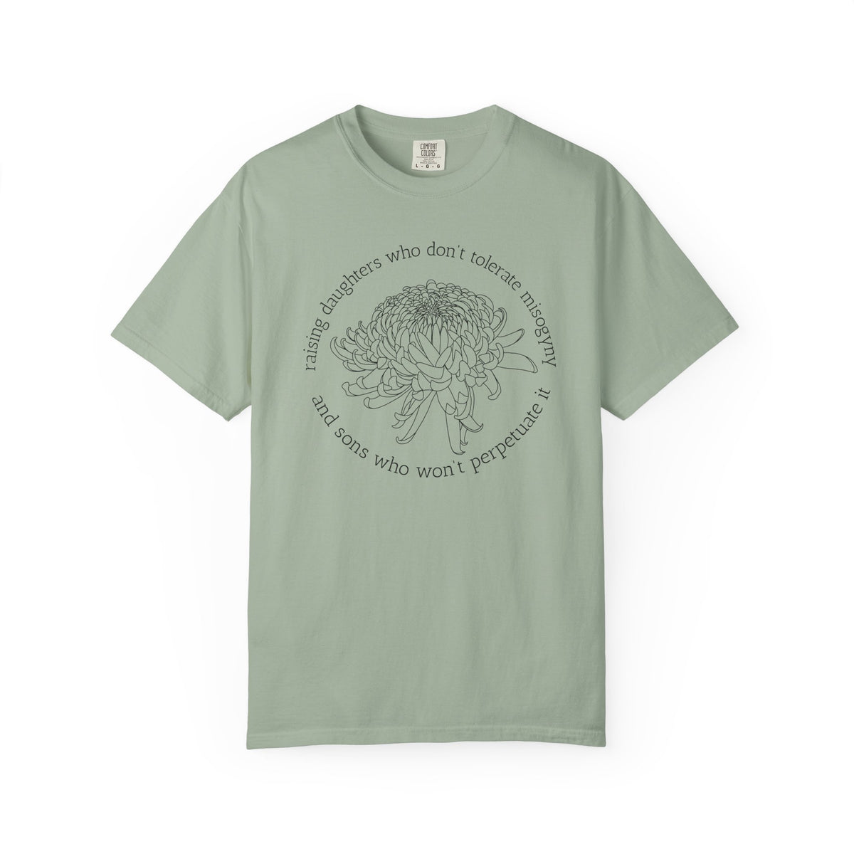 Floral Raising Daughters and Sons T-Shirt Botanical Line Art