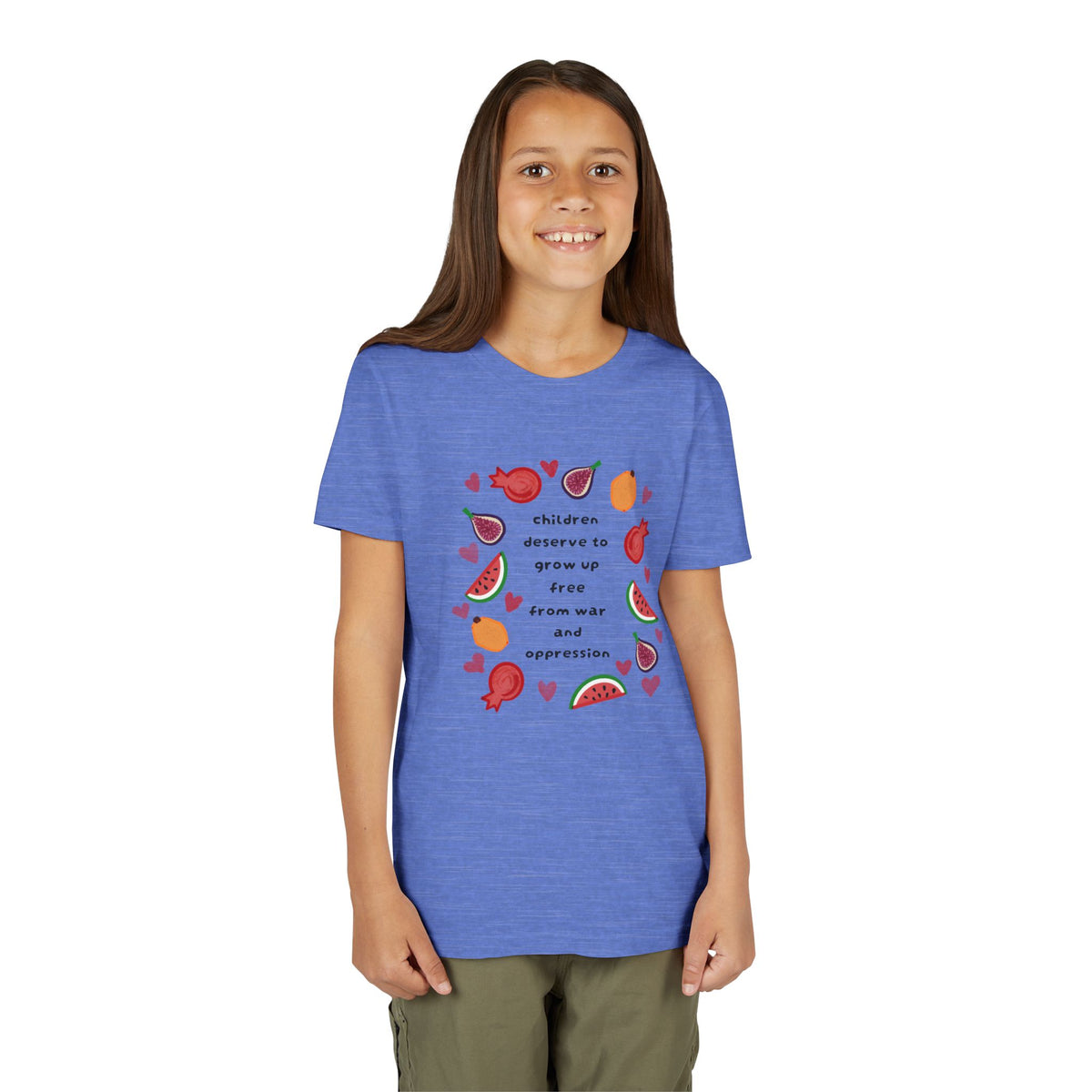Children Deserve to Grow Up Free From War and Oppression Youth T-Shirt