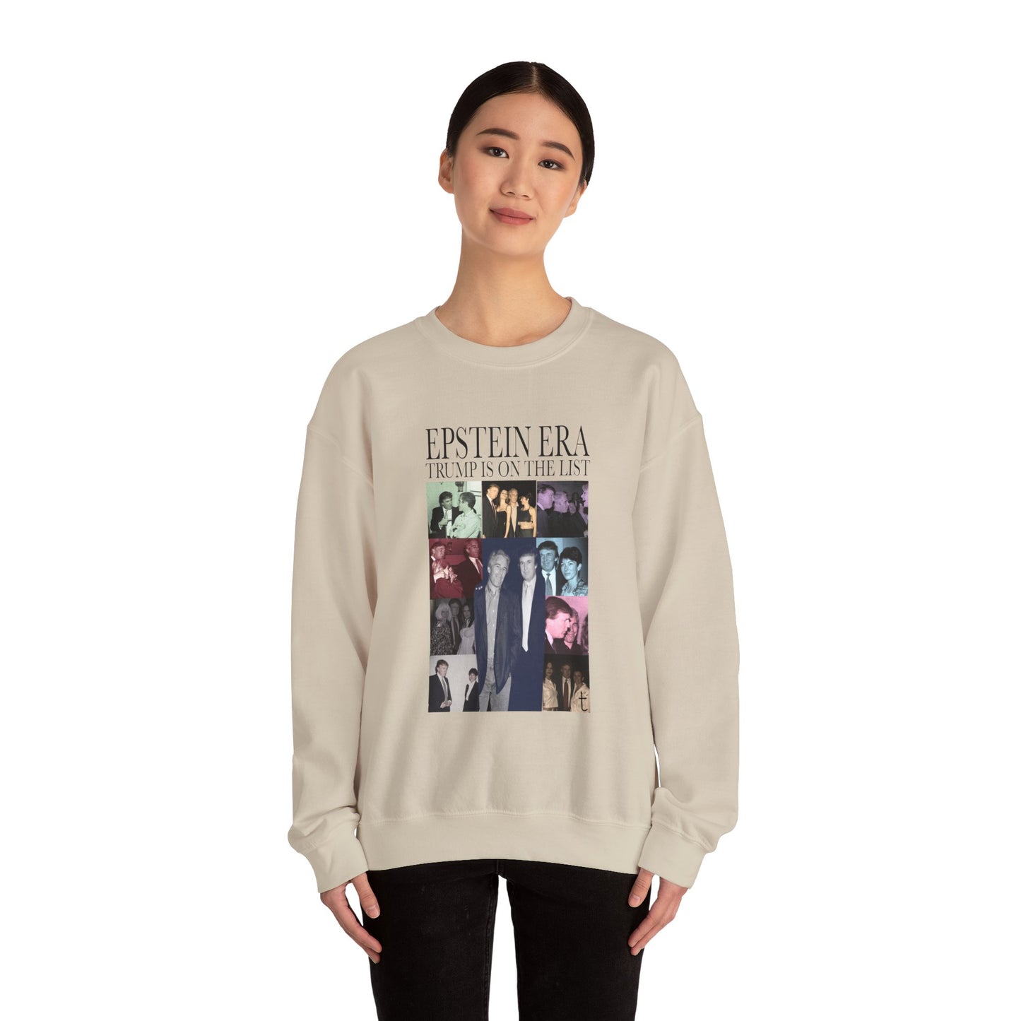 Epstein Era Trump Crewneck Sweatshirt, Perfect for Statement Fashion, Casual Days, Gift for Friends, Trendy Outfit, Holiday Wear