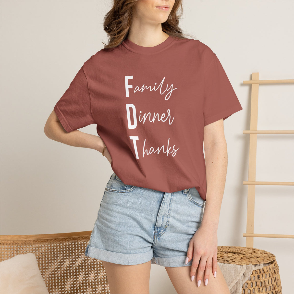 Family Dinner Thanks T-Shirt fdt Thanksgiving Family Gathering Tee