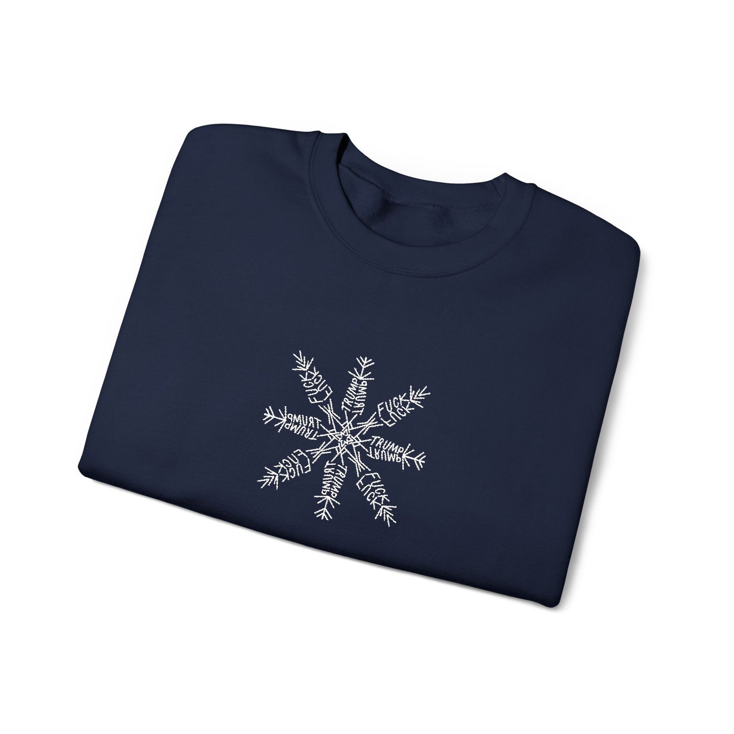 Slightly Subtle Snowflake Unisex Heavy Blend™ Crewneck Sweatshirt