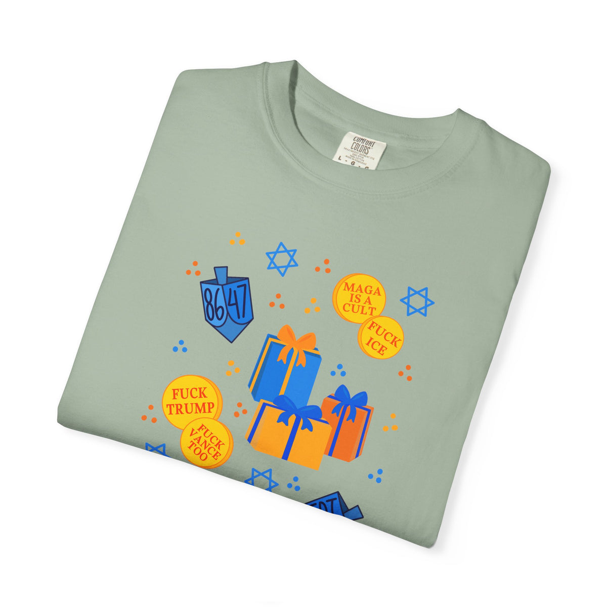 Slightly Subtle Hanukkah Dreidel Gelt Gift Celebration T-Shirt