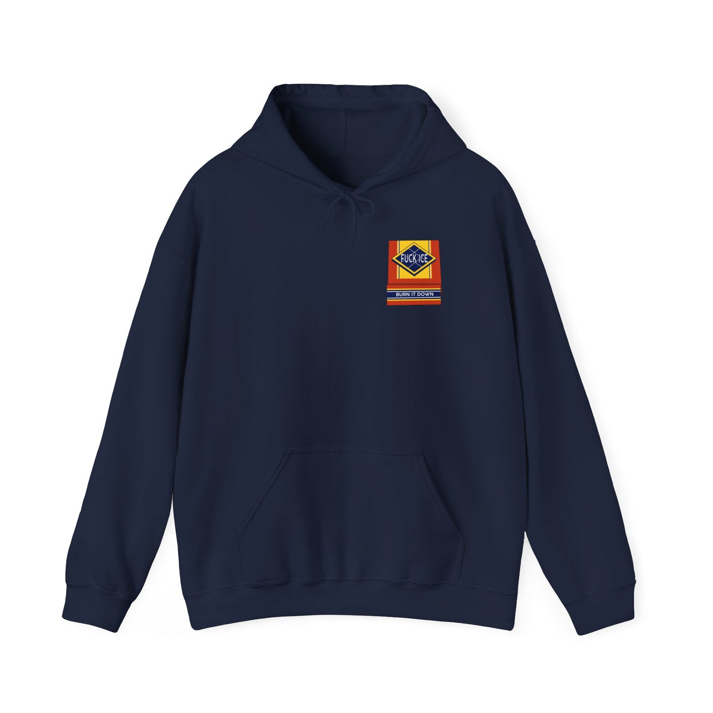 Matchbox Graphic Hoodie | Burn It Down Slogan