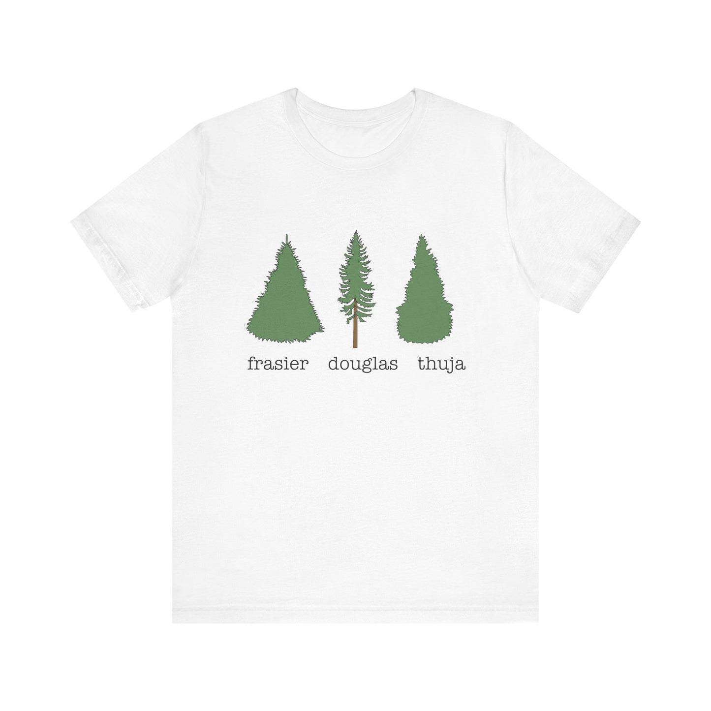 Frasier Douglas Thuja FDT Pine Tree Tee for Nature Lovers, Unisex Birthday Gift, Casual Wear, Outdoor Adventure Shirt, Eco-Conscious Style