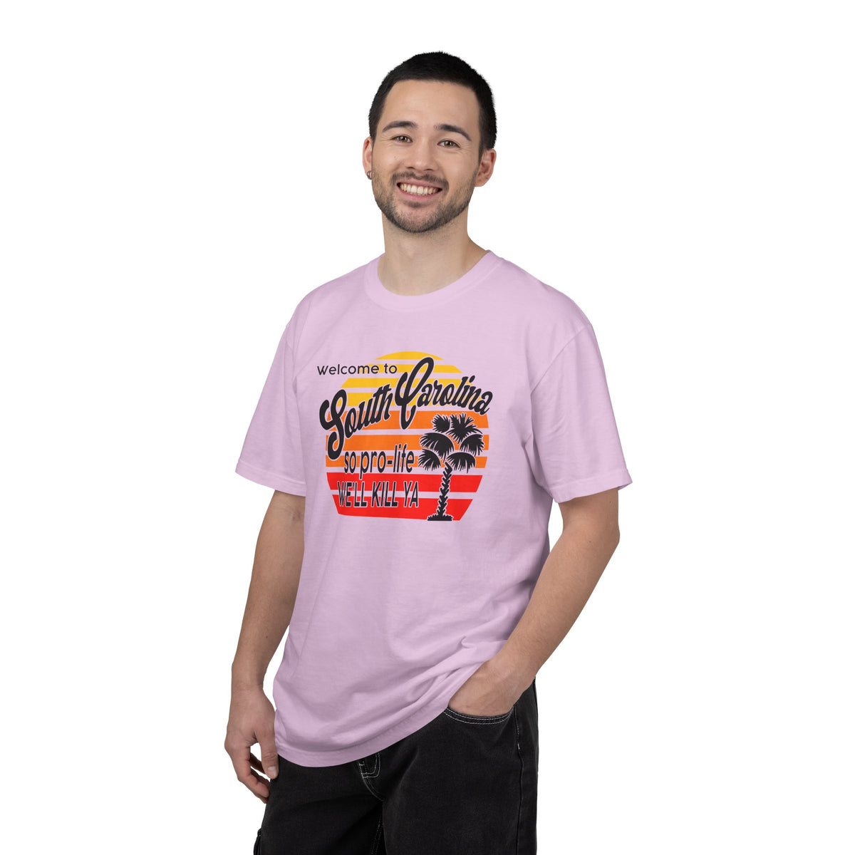 South Carolina Political Dark Humor Abortion Sunset T-Shirt Welcome to South Carolina Graphic Tee