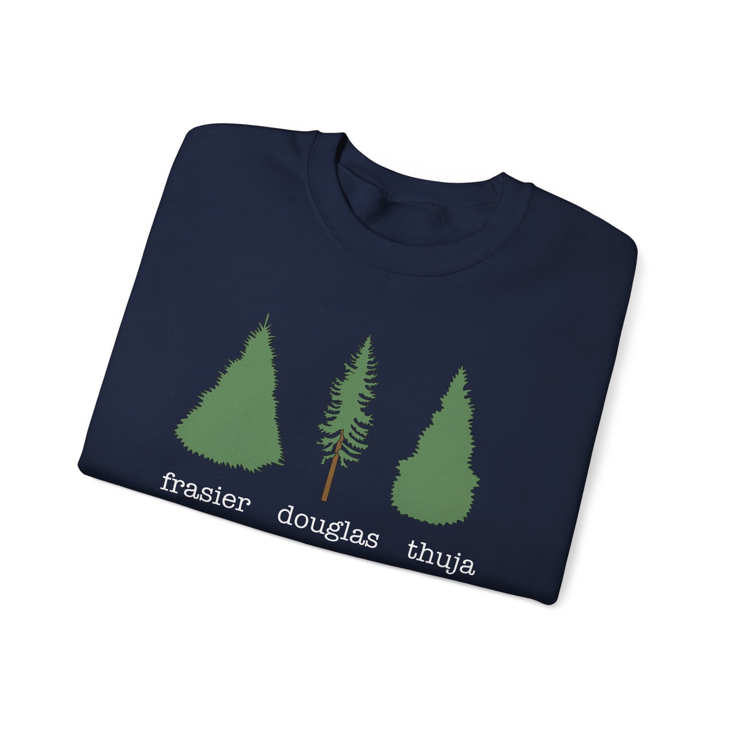 Frasier Douglas Thuja FDT Pine Tree Eco-Friendly Tree Sweatshirt, Unisex Crewneck, Nature Lover Gift, Casual Outfit, Gift for Him or Her