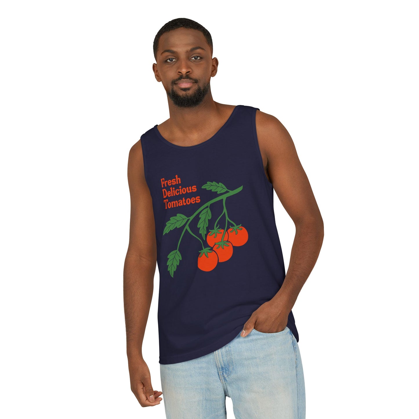 Fresh Delicious Tomatoes Tank Top | Cherry Tomato Illustration, Garden Produce Tee