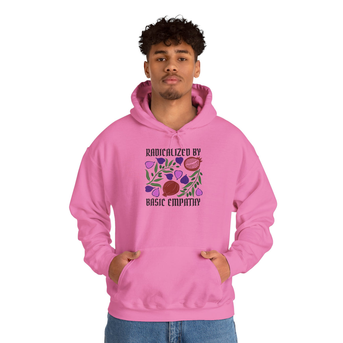 Radicalized by Basic Empathy Floral Hoodie