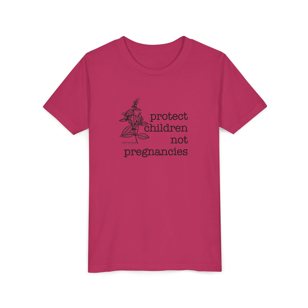 Protect Children Not Pregnancies Youth Short Sleeve Tee