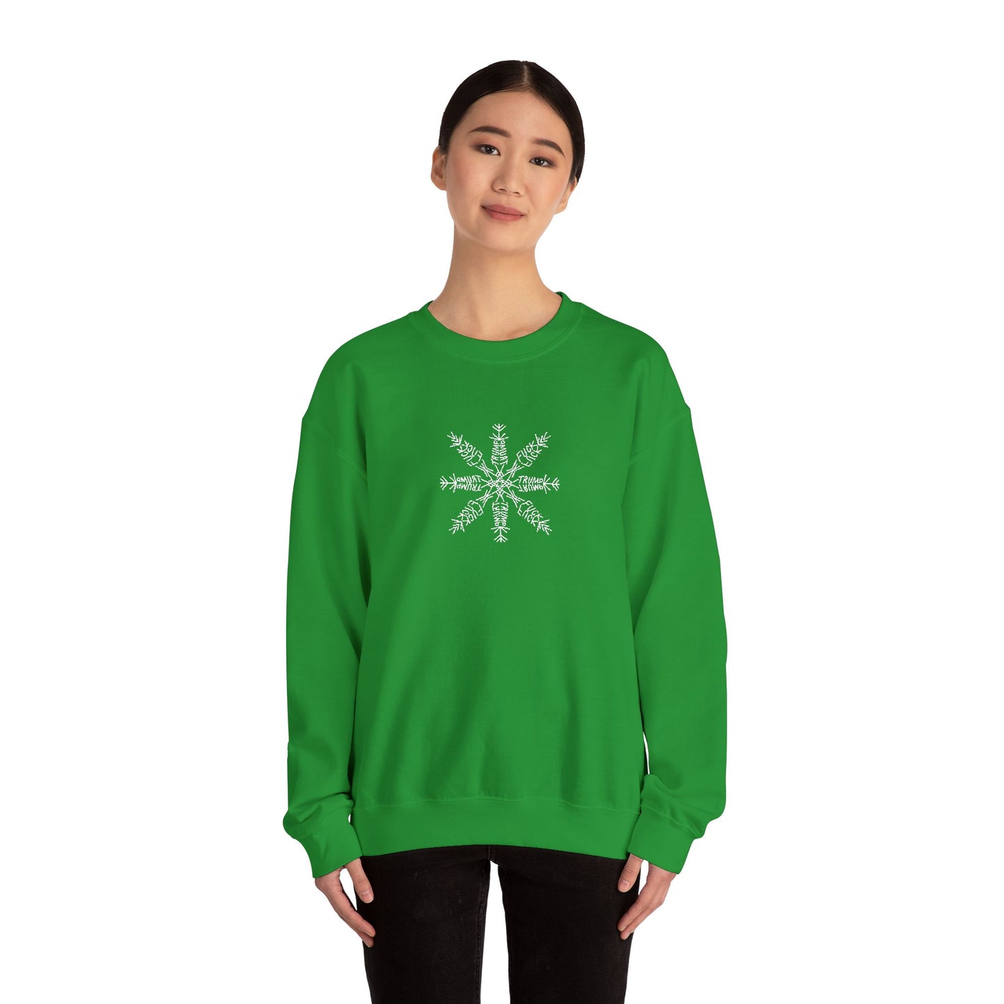 Slightly Subtle Snowflake Unisex Heavy Blend™ Crewneck Sweatshirt