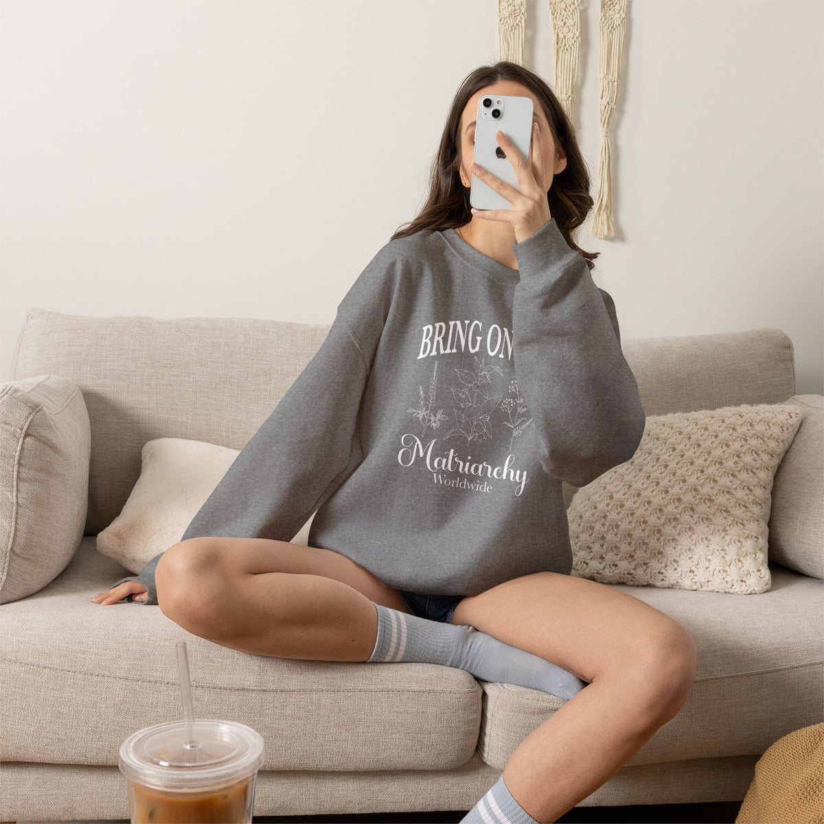 Bring on the Matriarchy Classic Crewneck Sweatshirt