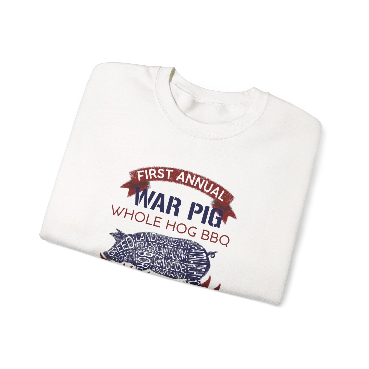 Whole Hog Pig Roast Unisex Heavy Blend™ Crewneck Sweatshirt