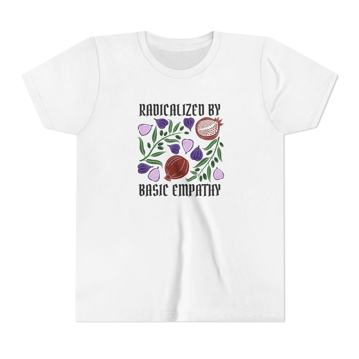 Youth Radicalized by Basic Empathy Floral Graphic T-Shirt