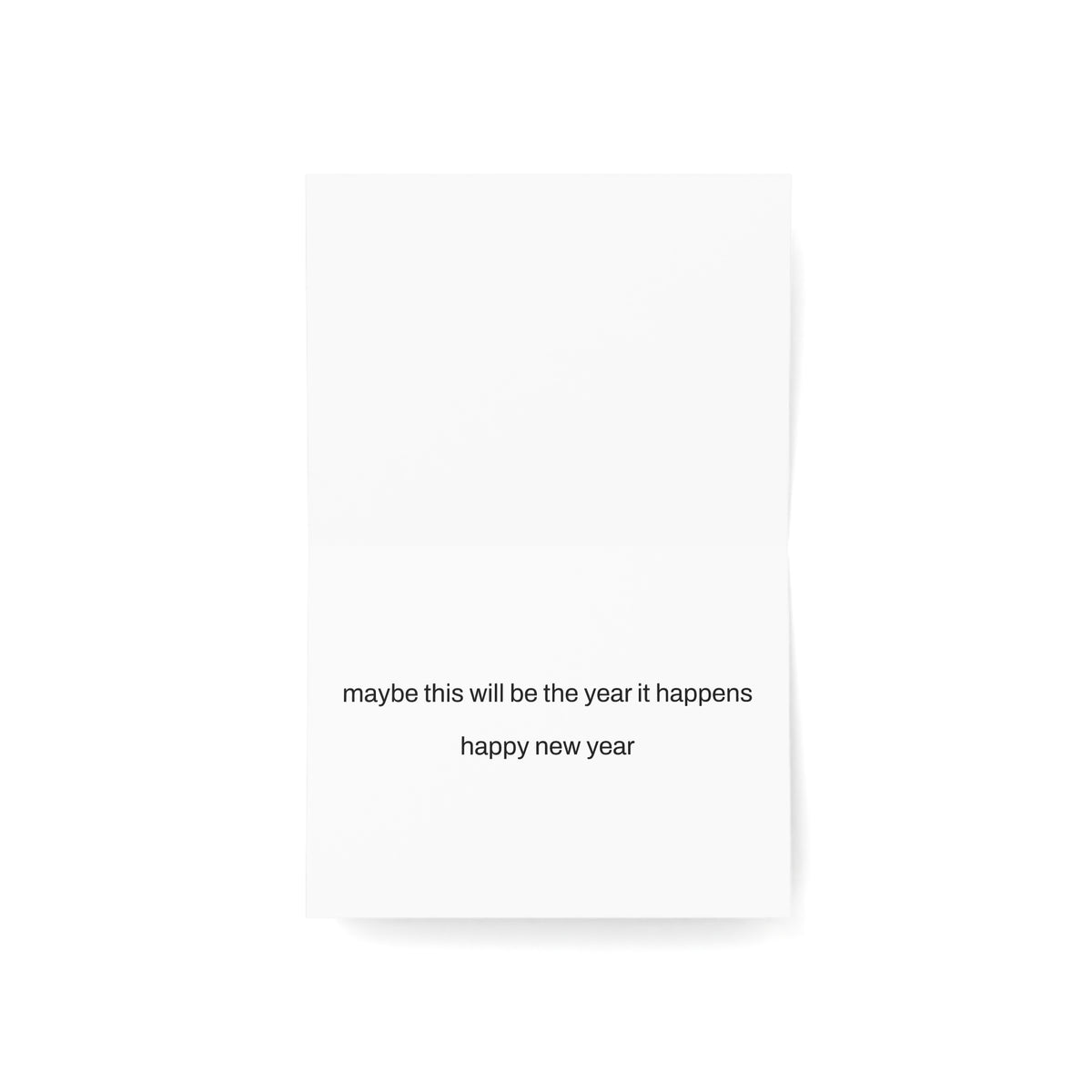 Happy New Year FDT Anti-Trump Champagne Bottle Greeting Card