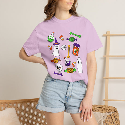 Halloween Candy Ghosts T-Shirt — Cute Spooky Trick-or-Treat Graphic Tee