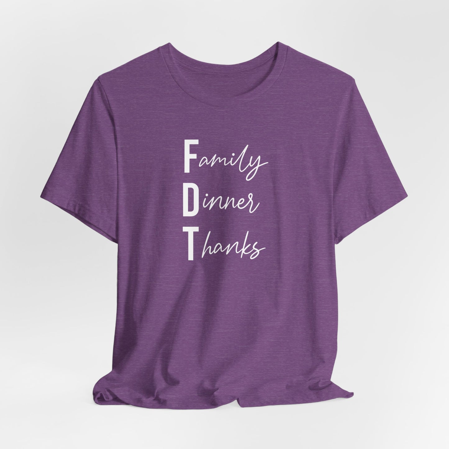 Family Dinner Thanks FDT Thanksgiving Crew Neck T‑Shirt