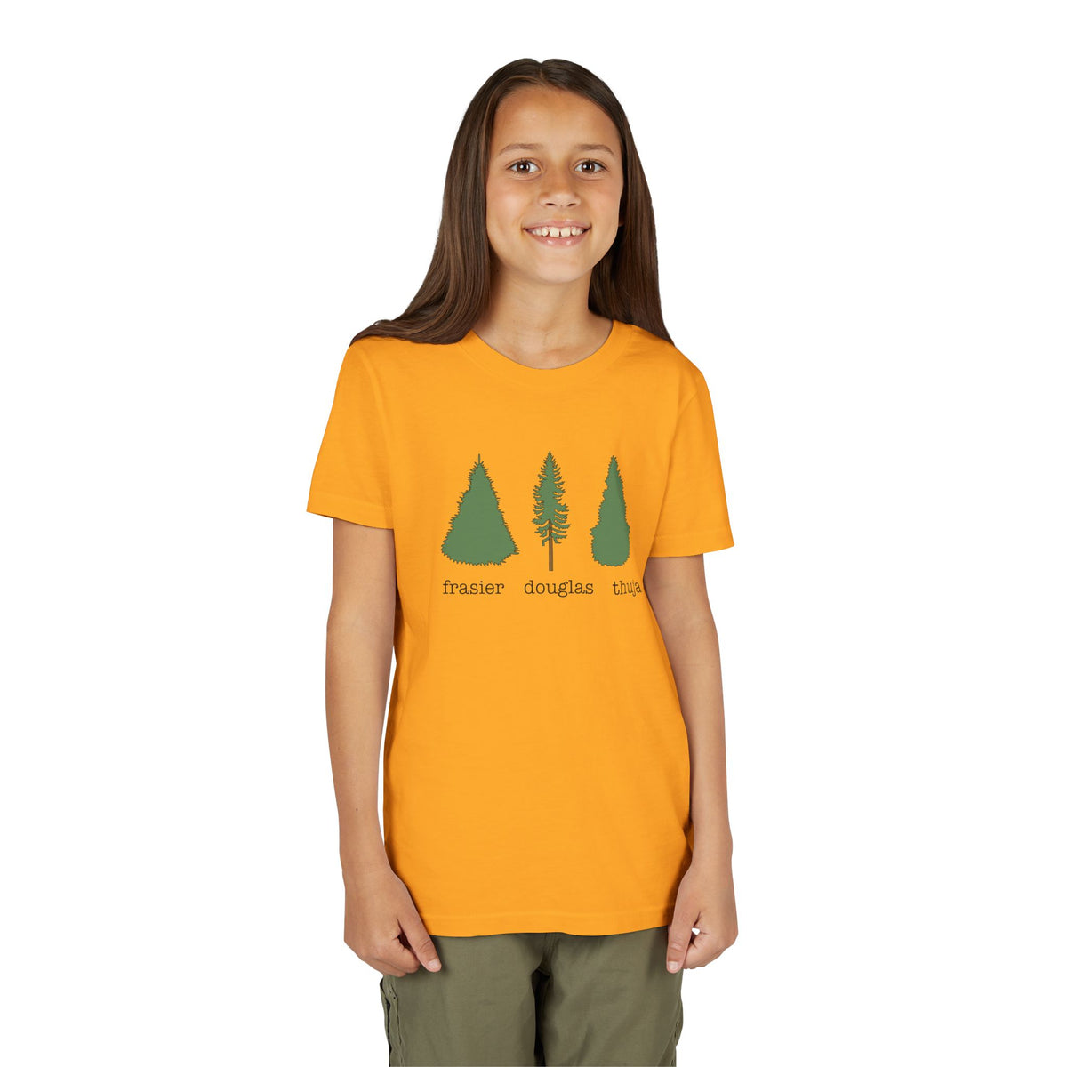 Youth Short Sleeve Tee – Fraser Douglas Thuja Tree Lover Shirt