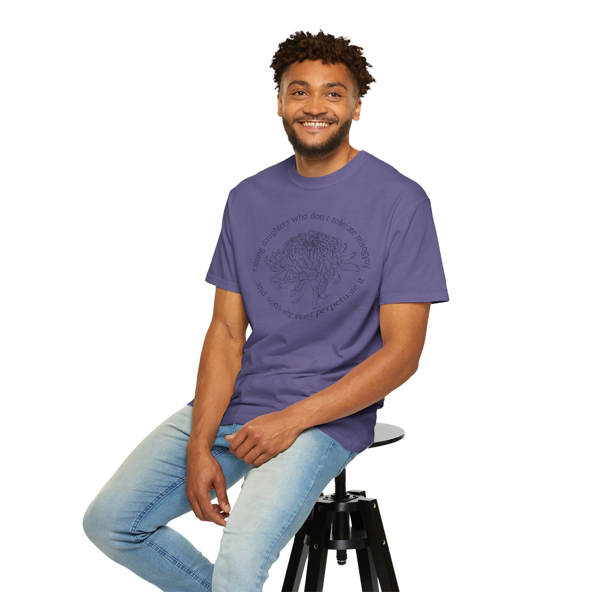 Floral Raising Daughters and Sons T-Shirt Botanical Line Art