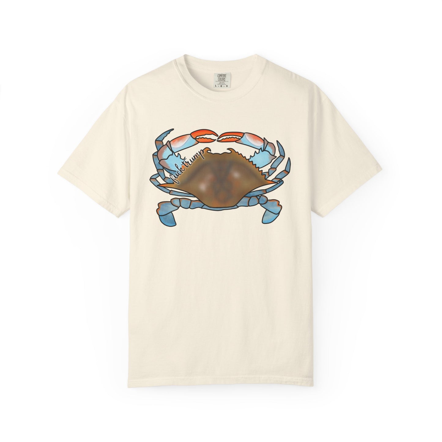 Slightly Subtle Blue Crab Graphic T-Shirt — Coastal Seafood Beach Tee
