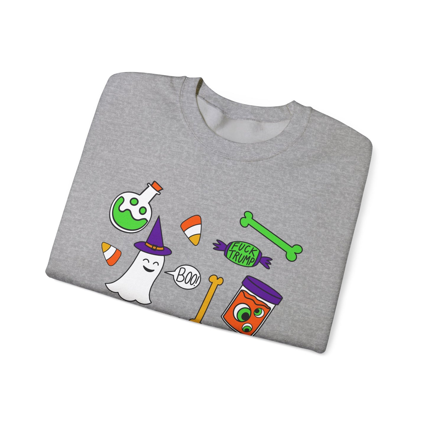 Halloween Candy Ghosts Crewneck Sweatshirt — Cute Spooky Graphic