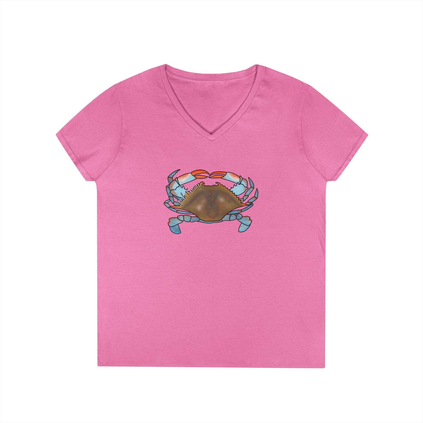 Blue Crab Illustration T-Shirt | Coastal Sea Life Tee FDT