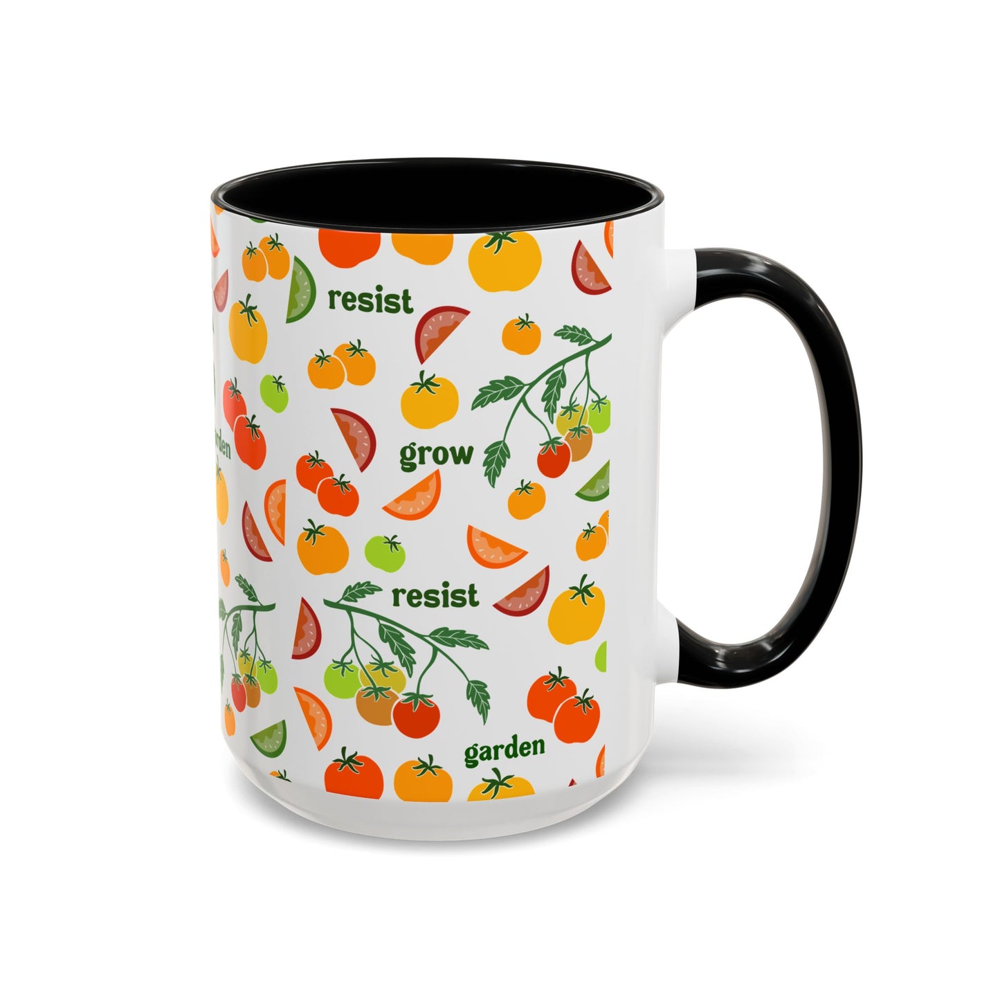 Resist Grow Garden tomatoes coffee mug | Accent Mug 11oz 15oz